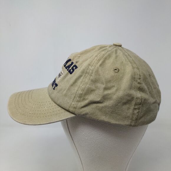 Luxe Apparel Men's Slideback Tan Adjustable Embroidered Bahamas Freeport - Picture 3 of 7